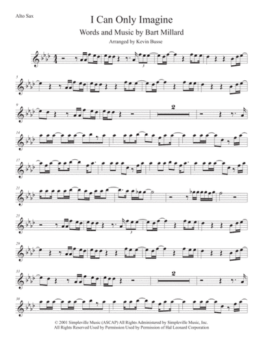 I Can Only Imagine (arr. Kevin Busse)