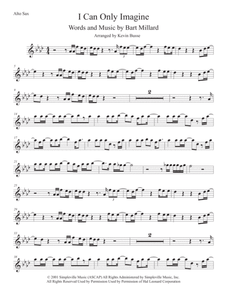 I Can Only Imagine (arr. Kevin Busse)