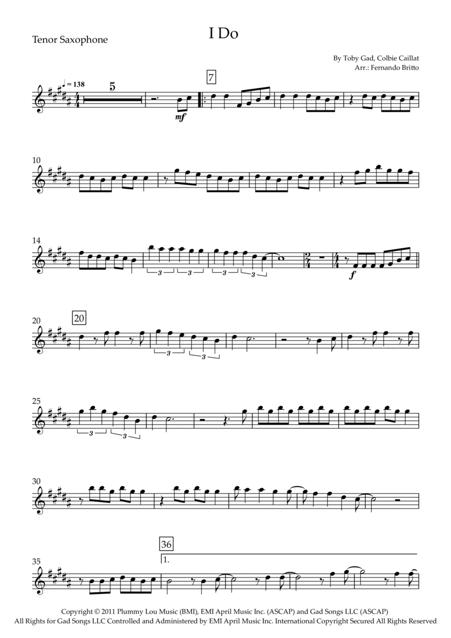 I Do (arr. Fernando Britto)