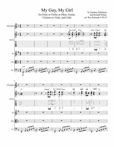 My Guy My Girl (arr. Ray Kamada)