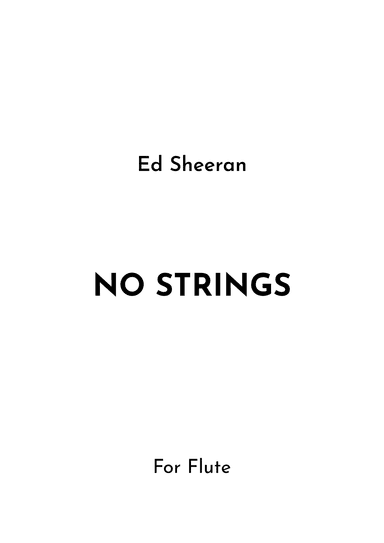 No Strings (arr. Jireh J.)