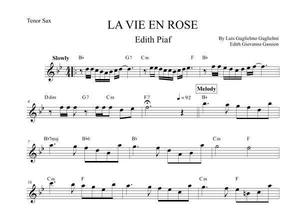 La Vie En Rose (elena Urioste And Tom Poster Version) (arr. Leo Silva)