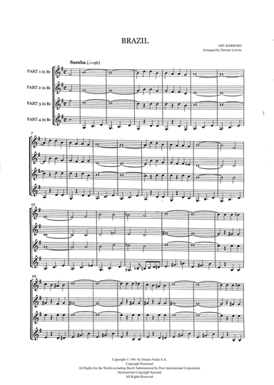 Brazil (arr. Stewart Lewins)