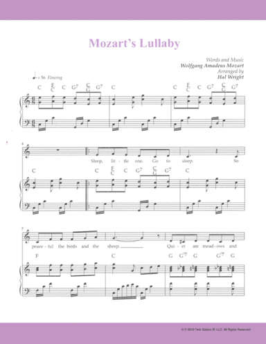 Mozart's Lullaby (arr. Hal Wright)