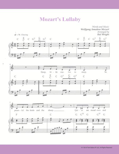 Mozart's Lullaby (arr. Hal Wright)