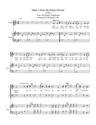 Hark I Hear the Harps Eternal (arr. Richard Cook)