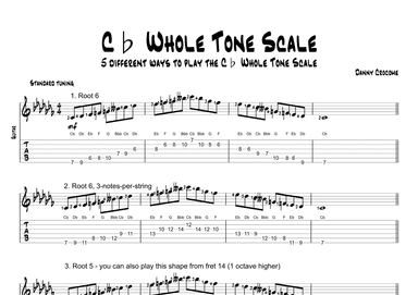 Cb Whole Tone Scale (5 Ways to Play)