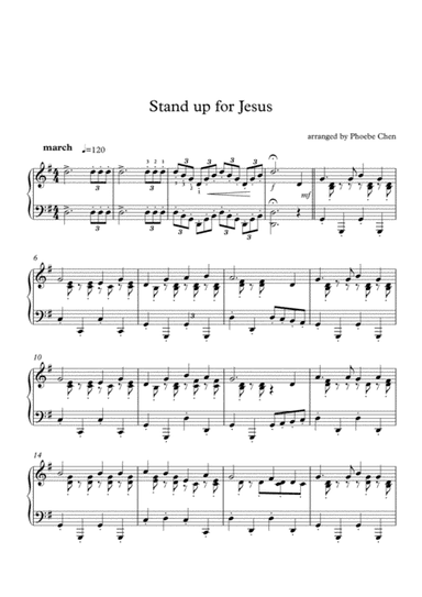 stand up for Jesus (piano solo) (arr. Phoebe Chen)