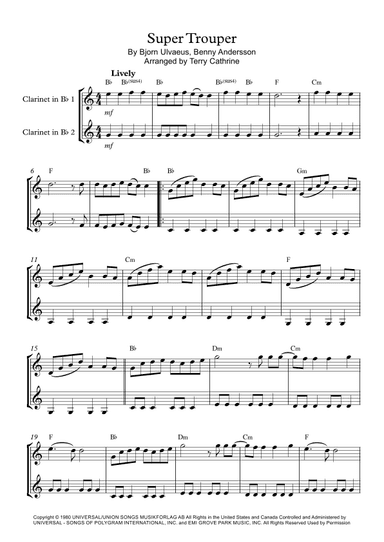 Super Trouper (arr. Terry Cathrine)