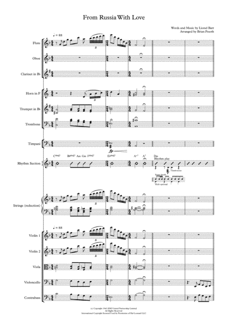 From Russia With Love (arr. Brian Pesoth)