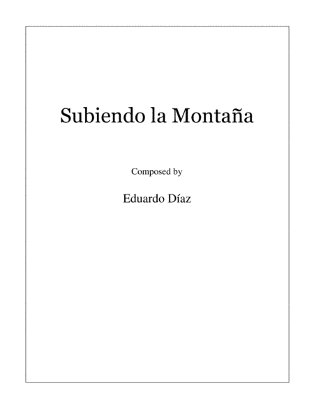 Subiendo la Montaña