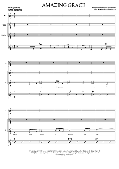 Amazing Grace (arr. Mark Pepping)
