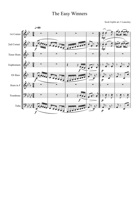 The Easy Winners (arr. Ian Lanceley)