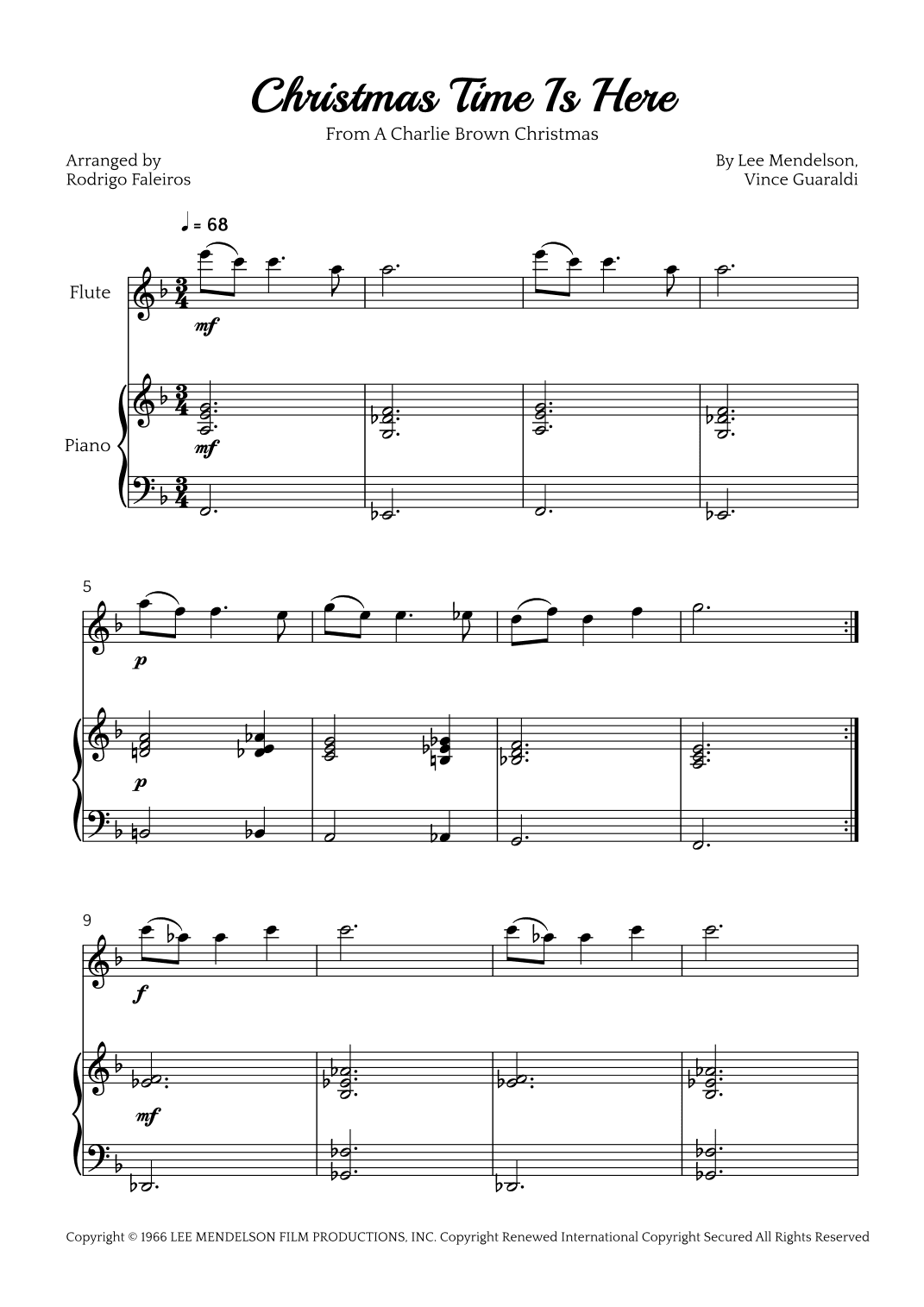Christmas Time Is Here (arr. Rodrigo Faleiros)