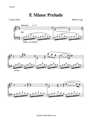 Ballet Piano Sheet Music: Music for Choreography from Etudes II