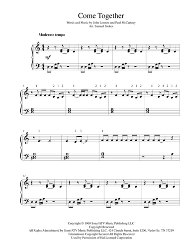 Come Together (arr. Samuel Stokes)