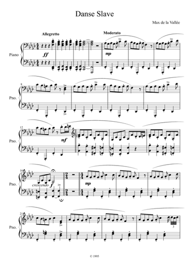 Danse slave / Slavonic dance