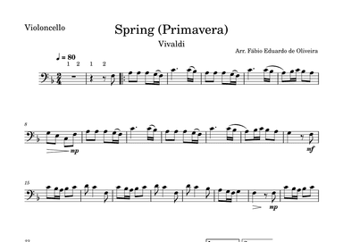 Spring/Primavera (The Four Seasons - Vivaldi)  - Easy Arrangement (arr. Fabio Eduardo de Oliveira)