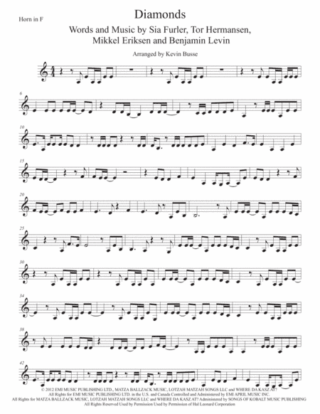 Diamonds (arr. Kevin Busse)