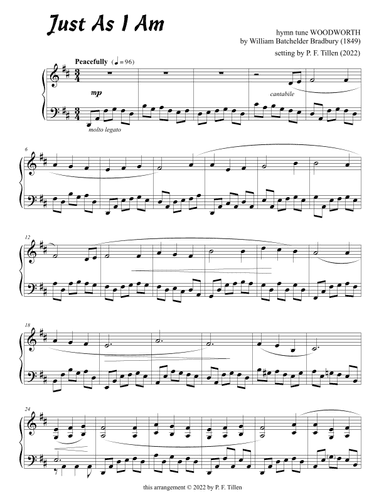 Just As I Am (arr. P. F. Tillen)