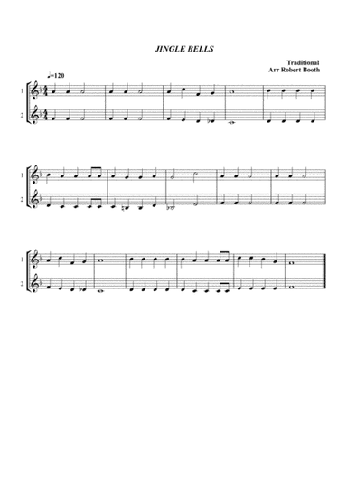 Jingle Bells - "jazz" (Trumpet trio and duet versions) (arr. Robert Booth)