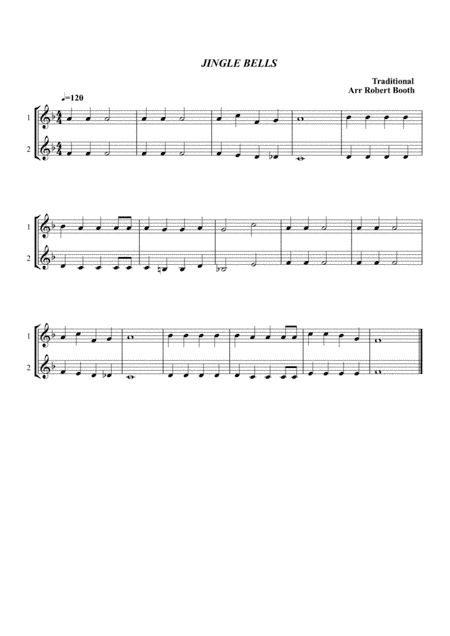 Jingle Bells - "jazz" (Trumpet trio and duet versions) (arr. Robert Booth)