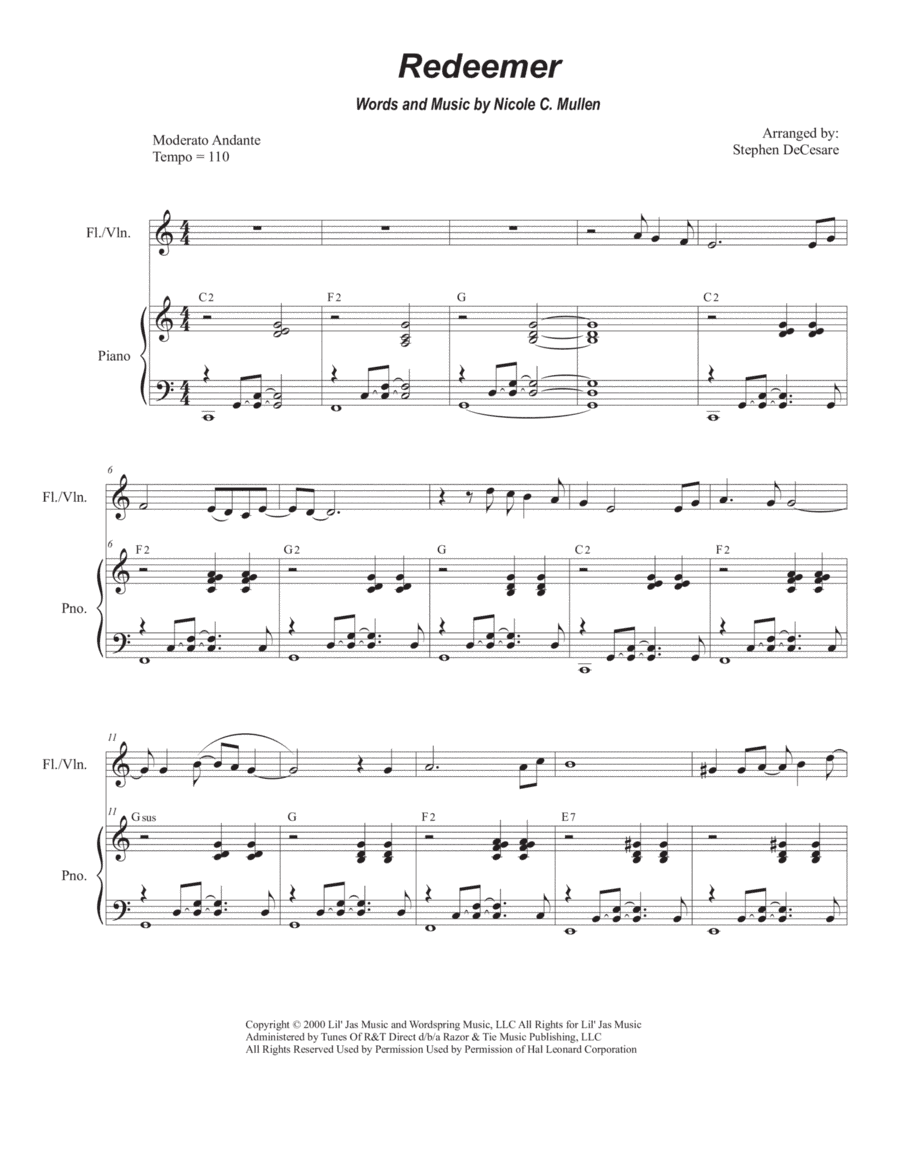 Redeemer (arr. Stephen DeCesare)