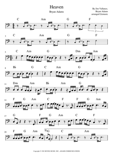 Heaven (arr. Lkmusic)