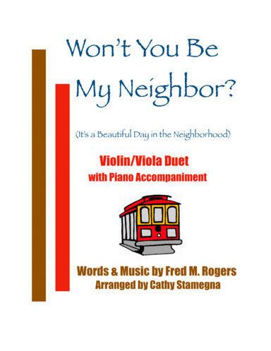 Won't You Be My Neighbor? (it's A Beautiful Day In The Neighborhood) (arr. Cathy Stamegna)