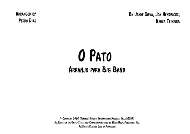 O Pato (the Duck) (arr. Pedro Dias)