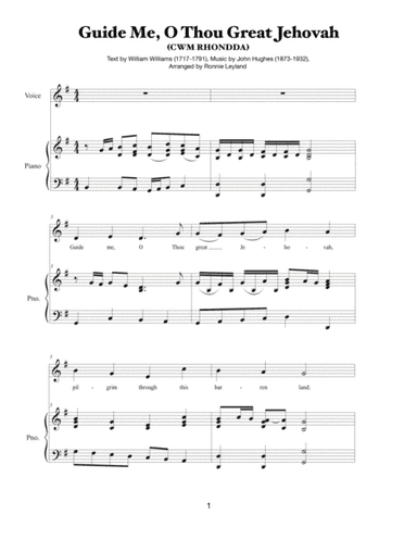 Guide Me O Thou Great Jehovah (arr. Ronnie Leyland)