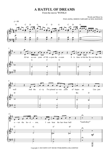 A Hatful Of Dreams (arr. SCMusic)