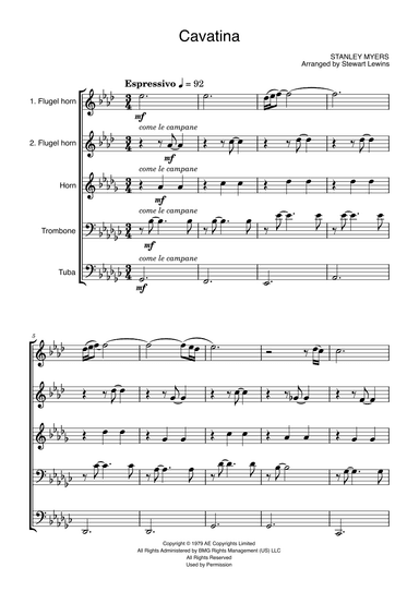 Cavatina (arr. Stewart Lewins)