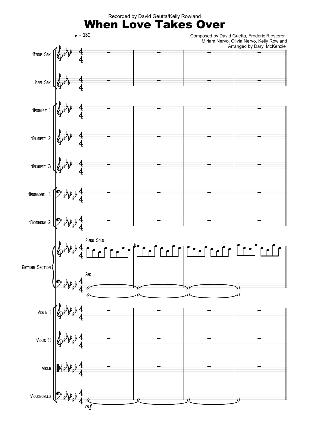 When Love Takes Over (arr. Daryl McKenzie)