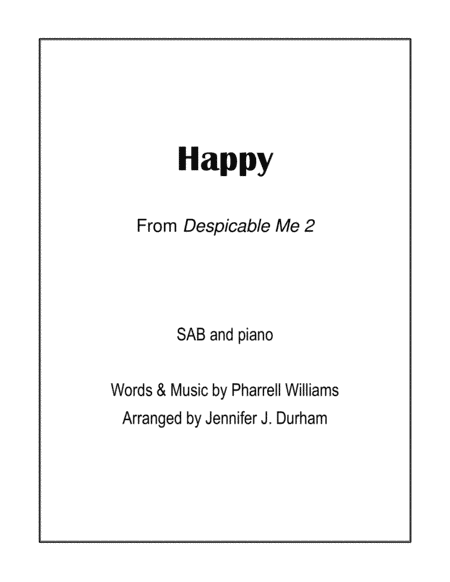 Happy (arr. Jennifer J. Durham)