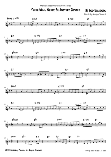 Melodic Jazz Improvisation Series: There Will Never Be Another Dexter (Bb Instruments)
