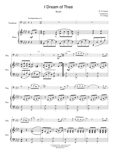 I Dream of Thee (arr. E. E. Biggs)