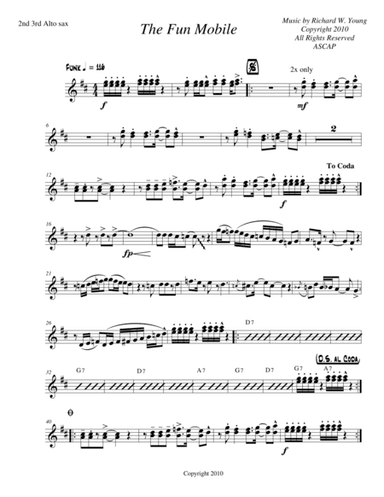 The Fun Mobile- 2nd and 3rd Alto Sax