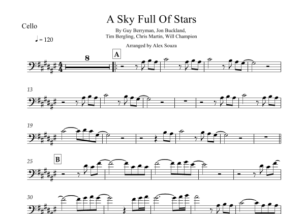 A Sky Full Of Stars (arr. Alex Souza)