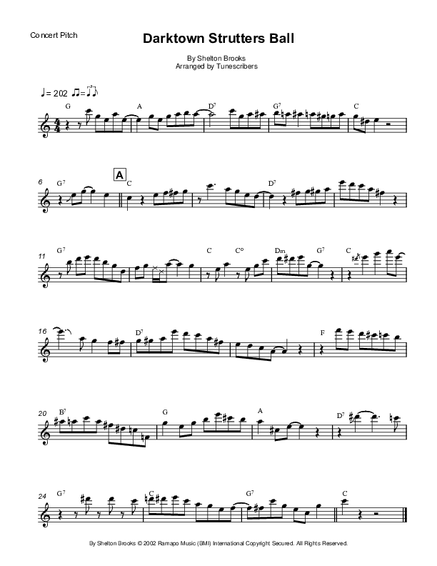 Darktown Strutters Ball (arr. Tunescribers)