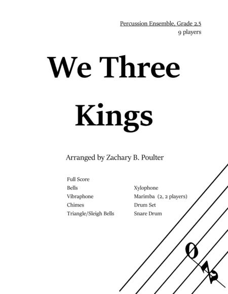 We Three Kings (arr. Zachary B. Poulter)