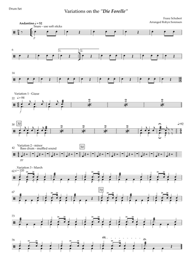 Variations on Die Forelle (arr. Robyn Sorensen)