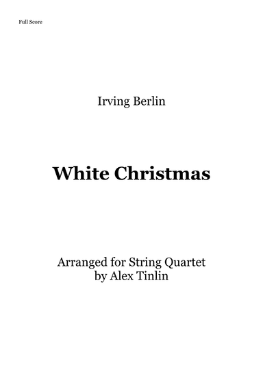 White Christmas (arr. Alex Tinlin)