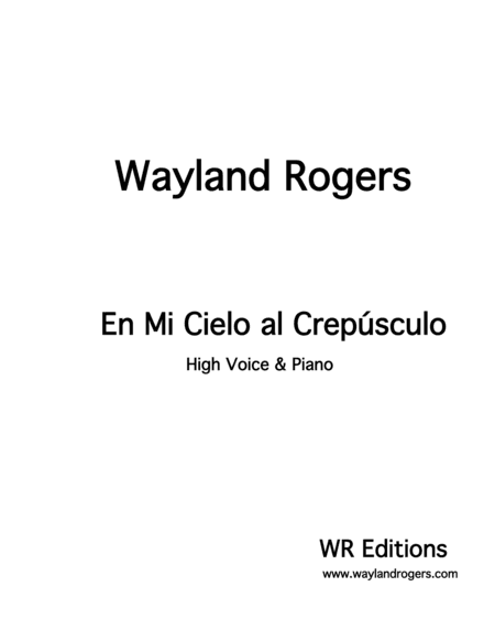 En Mi Cielo Al Crepusculo