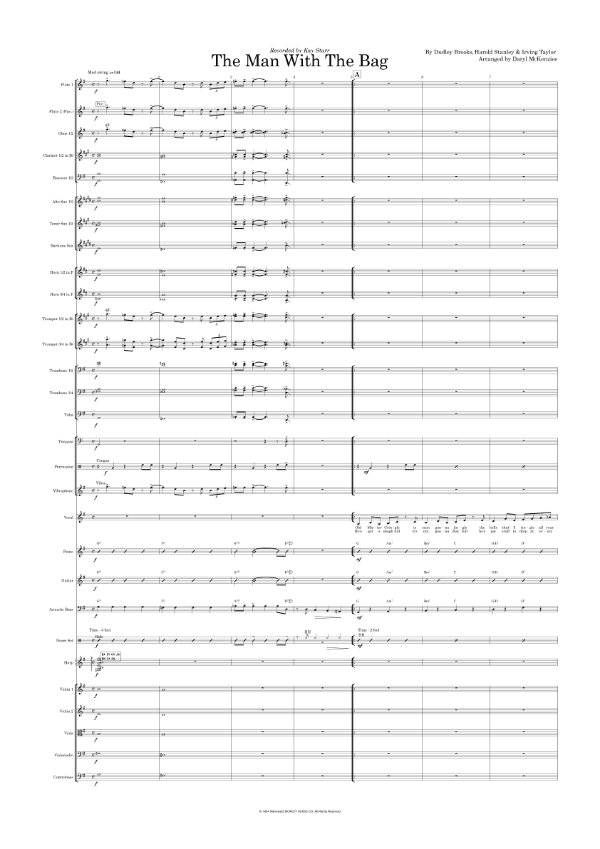(everybody's Waitin' For) The Man With The Bag (arr. Daryl McKenzie)