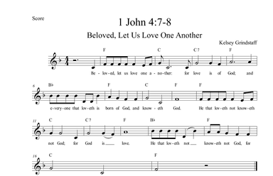 Beloved, Let Us Love One Another
