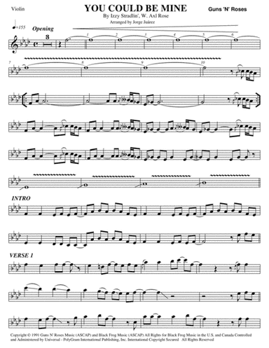 You Could Be Mine (arr. Jorge Juárez)