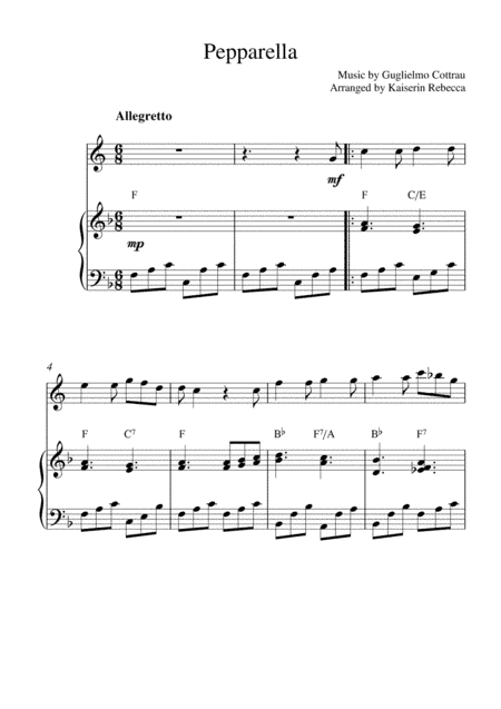 Pepparella (arr. Kaiserin Rebecca)