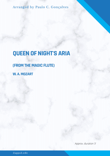 QUEEN OF NIGHT’S ARIA FROM "THE MAGIC FLUTE" (arr. Paulo C. Gonçalves)