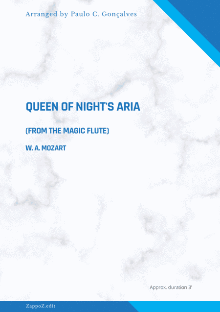 QUEEN OF NIGHT’S ARIA FROM "THE MAGIC FLUTE" (arr. Paulo C. Gonçalves)